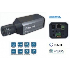 Mega Pixel 2.0 1/2 CMOS IP network box camera PoE Onvif conformant